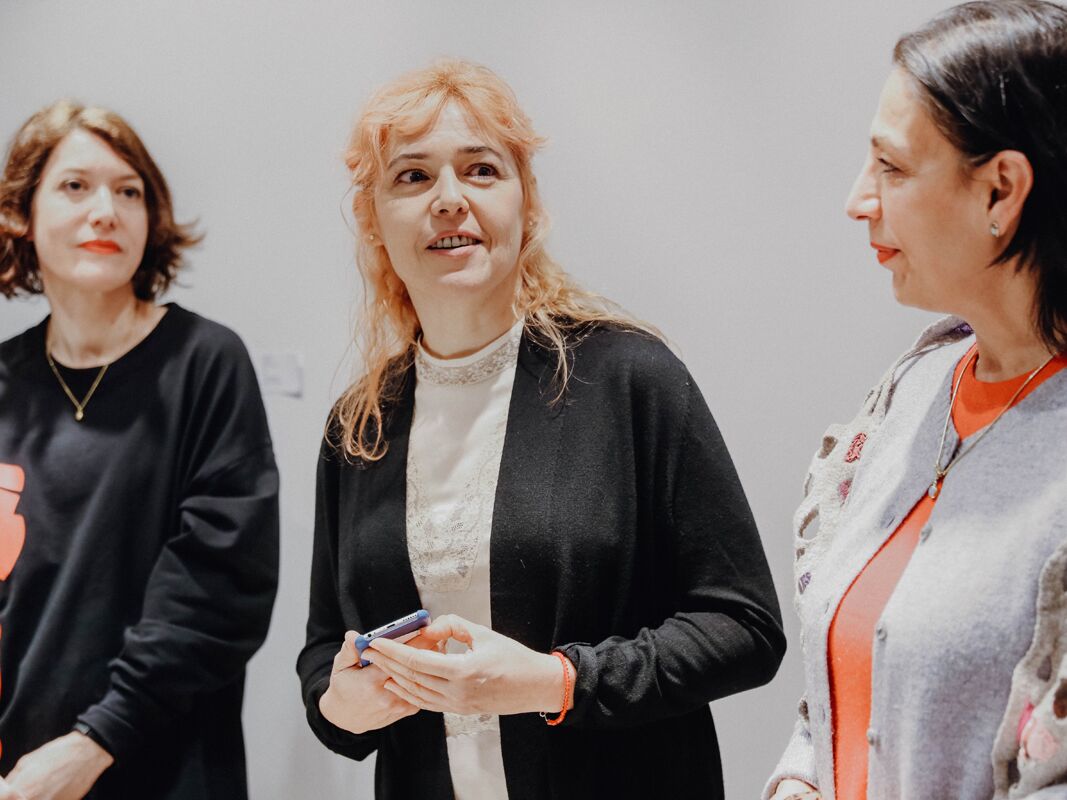 Departmentleiterin Prof. Claudine Brignot (links) und Daniela Boos (mittig)